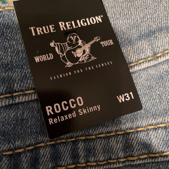 ❇️NWT❇️ - True Religion Jeans Men’s Rocco Flap Big T Size 31 - Picture 3 of 5